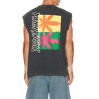 Palm Angels Palm Leaf Distressed Tank Top
